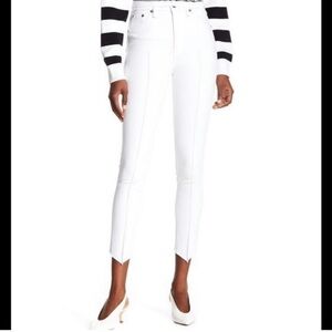 NWT $225 Rag & Bone High Rise Ankle Skinny Jeans White 25